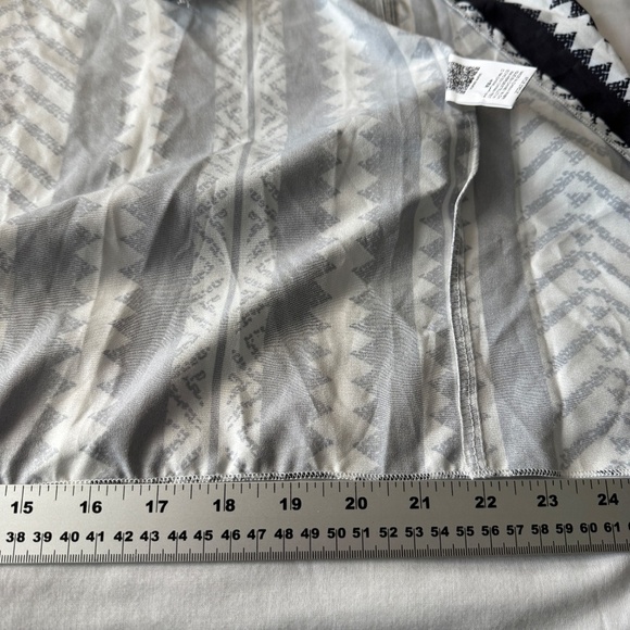 NIAY Women's 6 Aztec Halter Maxi Beach Dress Spaghetti Straps Side Slits B & W - Picture 12 of 15